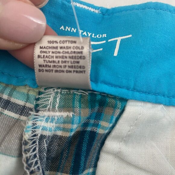 Loft Patch Work Shorts Original Straight Through Hip & Thigh Size 6 Brand New - Picture 9 of 13